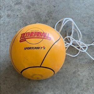 Sportcraft Yellow Tetherball with Rope